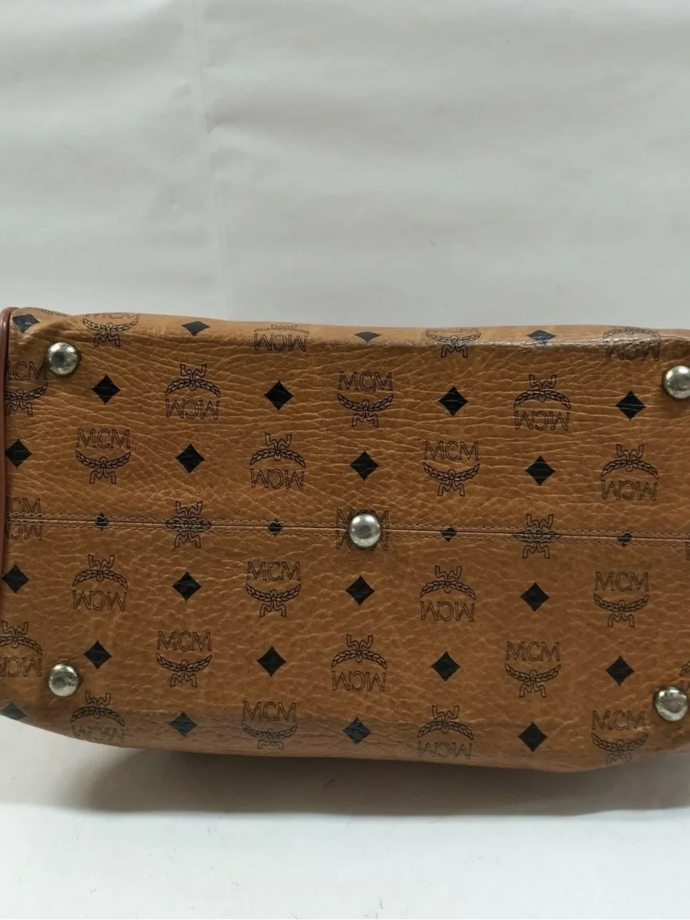 MCM Handbag Brown Leather - Picture 9 of 14